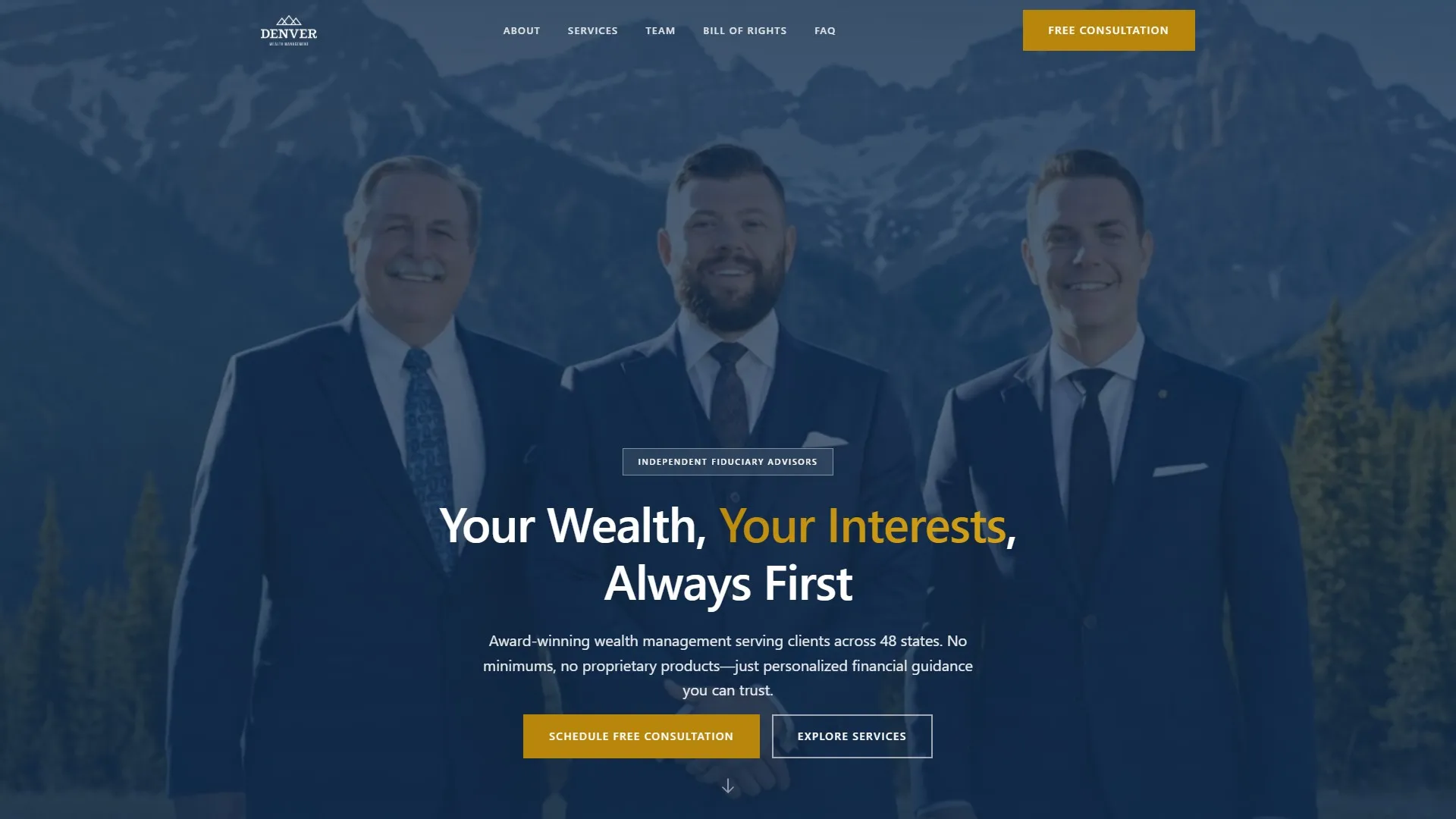 Denver Wealth Management (DWM) Hero Banner